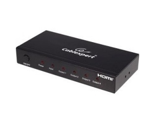 Gembird DSP-4PH4-02 HDMI Cablexpert, HD19F/4x19F, 1 компьютер =&gt; 4 монитора, Full-HD, 3D, 1.4v