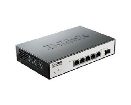 D-Link DGS-1100-06/ME/A1B Управляемый L2 коммутатор с 5 портами 10/100/1000Base-T и 1 портом 100/1000Base-X SFP