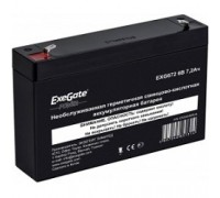 Exegate EP234536RUS Аккумуляторная батарея Exegate EXG672/GP 672, 6В 7.2Ач, клеммы F1