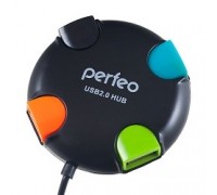 Perfeo USB-HUB 4 Port, (PF-VI-H020 Black) чёрный