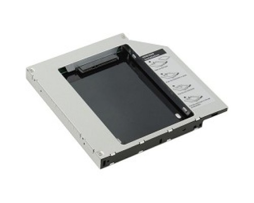 AgeStar SSMR2S Сменный бокс для HDD/SSD SATA-SATA, металл-пластик, черный, 2.5