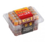 Kodak MAX LR6-24 plastic box 24 AA PVC (24/480/19200) (24шт в уп-ке) (KAA-24)
