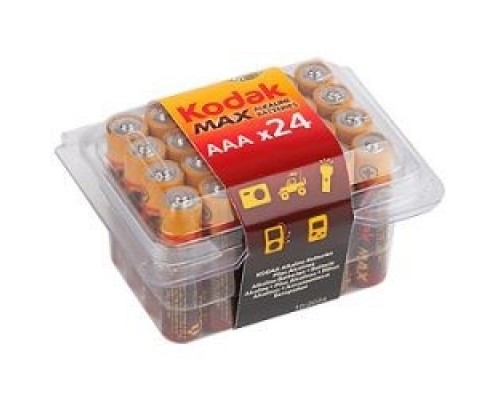 Kodak MAX LR6-24 plastic box 24 AA PVC (24/480/19200) (24шт в уп-ке) (KAA-24)