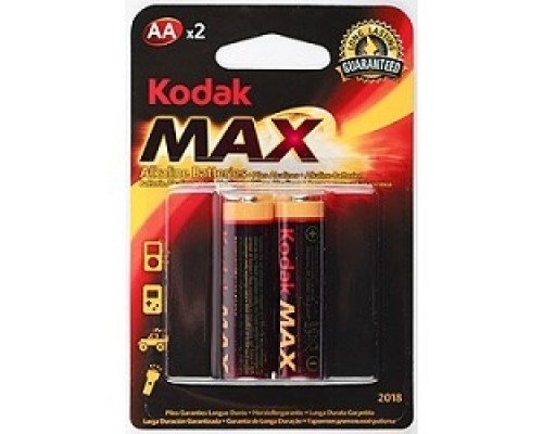 Kodak LR6-2Bl Max Super Alkaline KAA-2 (40/200/13200) (2 шт. в уп-ке)