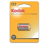 Kodak CR123(A) K123LA (6/12/9000) ULTRA (1 шт. в упаковке)