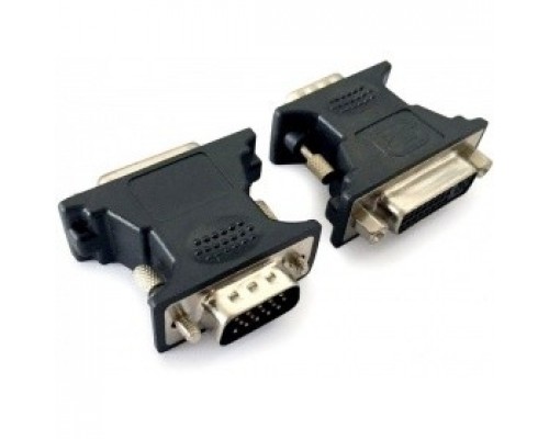 Cablexpert Переходник VGA-DVI, 15M/25F, черный, пакет (A-VGAM-DVIF-01)