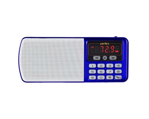 Perfeo радиоприемник цифровой ЕГЕРЬ FM+ 70-108МГц/ MP3/ питание USB или BL5C/ цвет синий (i120-BL) PF_5027