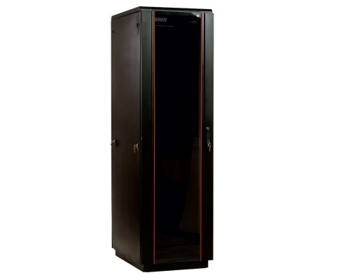 ЦМО Шкаф телекоммуникационный напольный 42U (600x1000) дверь стекло, цвет черный(ШТК-М-42.6.10-1ААА-9005) (3 коробки)