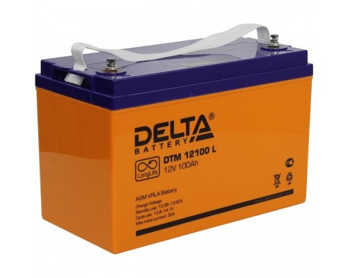 Delta DTM 12100 L (100 Ач, 12В) свинцово- кислотный аккумулятор