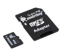 Micro SecureDigital 32Gb Smart buy SB32GBSDCL10-01 Micro SDHC Class 10, SD adapter