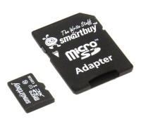 Micro SecureDigital 128Gb Smart buy SB128GBSDCL10-01 Micro SDHC Class 10, UHS-1, SD adapter