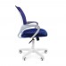 Офисное кресло Chairman 696 Россия белый пластик TW-10/TW-05 синий 7014839