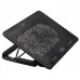 BURO Подставка для ноутбука 15.6355x255x30mm 2xUSB 2x 140mmFAN 657г металлическая сетка/пластик черный (BU-LCP156-B214H)