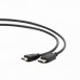 Cablexpert Кабель DisplayPort-&gt;HDMI, 10м, 20M/19M, черный, экран, пакет (CC-DP-HDMI-10M)