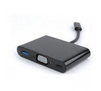 Cablexpert Переходник USB Type-C/VGA + USB3 + подзарядка USB-C, 15см (A-CM-VGA3in1-01)