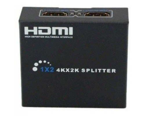 ORIENT HDMI 4K Splitter HSP0102HN, 1-&gt;2, HDMI 1.4/3D, UHDTV 4K(3840x2160)/HDTV1080p/1080i/720p, HDCP1.2, внешний БП-зарядник 1xUSB 5В/1A, метал.корпус
