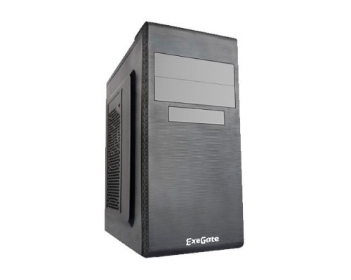 Exegate EX269430RUS Корпус Miditower UN-603 Black, ATX, &lt;UN350, 120mm&gt; 2*USB, Audio