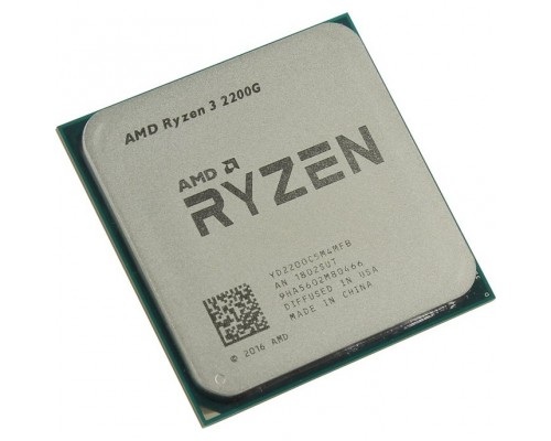 CPU AMD Ryzen 3 2200G OEM (YD2200C5M4MFB) 3.5-3.7GHz, 4MB, 65W, AM4, RX Vega Graphics