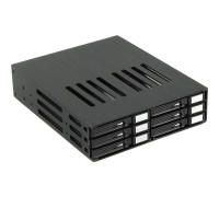 Procase L2-106-SATA3-BK Корзина L2-106SATA3 6 SATA3/SAS, черный, с замком, hotswap mobie rack module for 2,5 slim HDD(1x5,25) 2xFAN 40x15mm