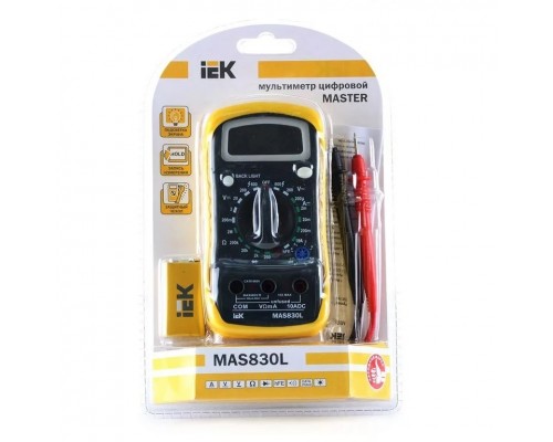 Iek TMD-3L-830 Мультиметр цифровой Master MAS830L IEK