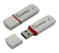 Smartbuy USB Drive 8Gb Crown White SB8GBCRW-W