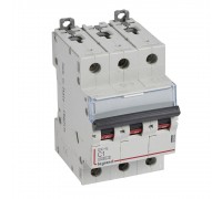 Legrand 407293 Автоматический выключатель DX3-E 6000 - 6 кА - тип характеристики C - 3П - 230/400 В~ - 25 А - 3 модуля