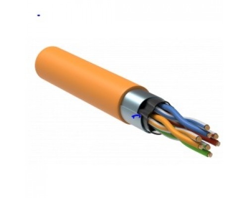 ITK LC1-C5E04-327 Кабель связи витая пара F/UTP, кат.5E 4x2 x 24AWG solid, LSZH, 305м, оранжевый