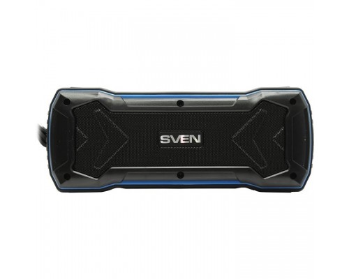 SVEN PS-220, черный-синий SV-016470 (10 Вт, Bluetooth, USB, microSD, FM-тюнер)