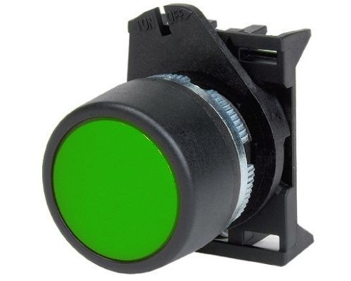 Dkc ABHLR2 Кнопка плоская прозрачная без фиксации, зеленая