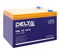 Delta HRL 12-12 X (12Ач, 12В) свинцово- кислотный аккумулятор