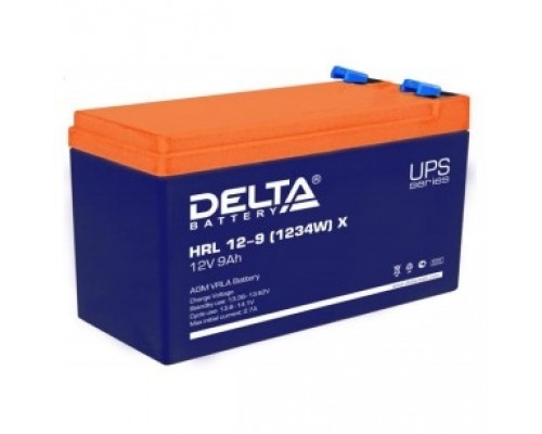 Delta HRL 12-9 (1234W) X (9Ач, 12В) свинцово- кислотный аккумулятор
