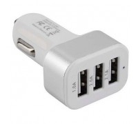 Cablexpert Адаптер питания 12V-&gt;5V 3-USB, 2.1/2/1A, белый (MP3A-UC-CAR17)