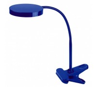 ЭРА Б0004479 Настольный светодиодный светильник NLED-435-4W-BU синий на прищепке, цвет. температура 3000К