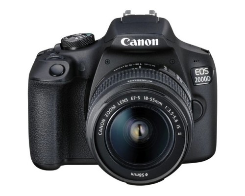 Canon EOS 2000D KIT черный 24.1Mpix 18-55mm f/3.5-5.6 IS II 3 1080p Full HD SDXC Li-ion (с объективом)