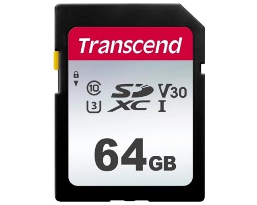 SecureDigital 64Gb Transcend TS64GSDC300S SDXC Class 10, UHS-I U3