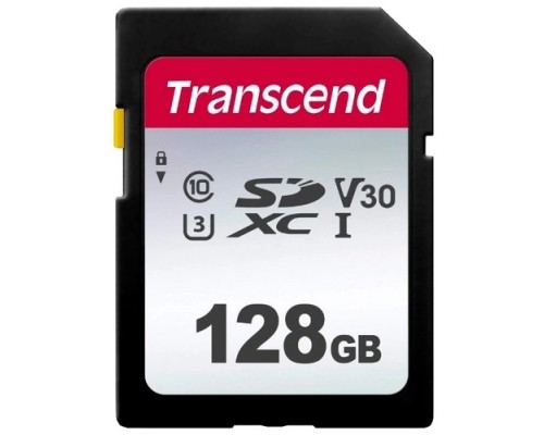SecureDigital 128Gb Transcend TS128GSDC300S SDXC Class 10, UHS-I U3