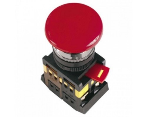 IEK BBG60-AEAL-K04 Кнопка AEAL22 Грибокс фиксацией красный d22 мм 240В 1з+1р