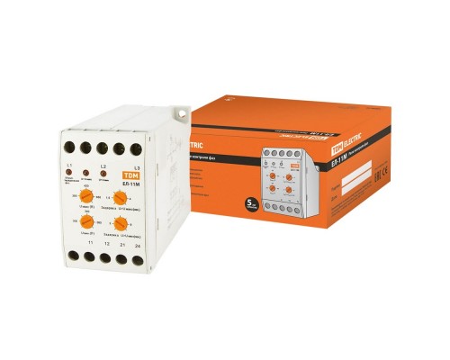 TDM SQ1504-0014 Реле контроля фаз ЕЛ-11М-3х380В (1нр+1нз контакты)