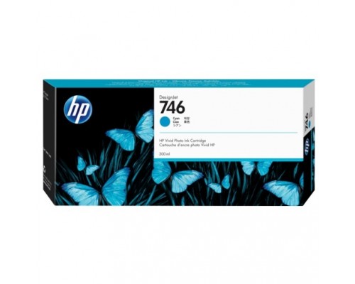 HP P2V80A Картридж HP 746 голубой HP DesignJet Z6/Z9+ series, (300 мл)