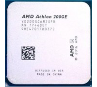 CPU AMD Athlon 200GE OEM (YD200GC6M2OFB) 3.2 GHz/2core/1+4Mb/SVGA RADEON Vega 3/35W/Socket AM4