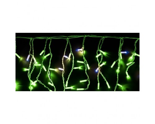 Neon-night 255-164 Гирлянда Айсикл 4,8х0,6 м, с эффектом мерцания, белый ПВХ, 176LED, цвет: Зелёный, 220В