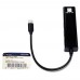 5bites Кабель-адаптер UA3C-45-09BK USB3.1 / 3*USB2.0 сетевая карта / RJ45 100MB / BLACK