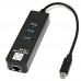 5bites Кабель-адаптер UA3C-45-10BK USB3.1 сетевая карта / 3*USB3.0 / RJ45 1G / BLACK
