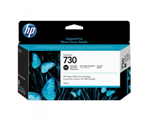 HP P2V67A Картридж HP 730 черный фото HP DesignJet T1700, (130 мл)