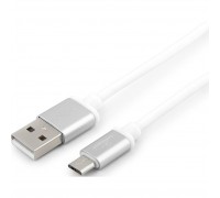Cablexpert Кабель USB 2.0 CC-S-mUSB01W-1M, AM/microB, серия Silver, длина 1м, белый, блистер