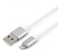 Cablexpert Кабель для Apple CC-S-APUSB01W-3M, AM/Lightning, серия Silver, длина 3м, белый, блистер