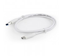 Bion Кабель USB 3.0 AM to Type-C cable (AM/CM), 1 m, white. 5 Гбит/с . 3A (36W) BXP-CCP-USB3-AMCM-1M-W