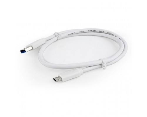 Bion Кабель USB 3.0 AM to Type-C cable (AM/CM), 1 m, white. 5 Гбит/с . 3A (36W) BXP-CCP-USB3-AMCM-1M-W