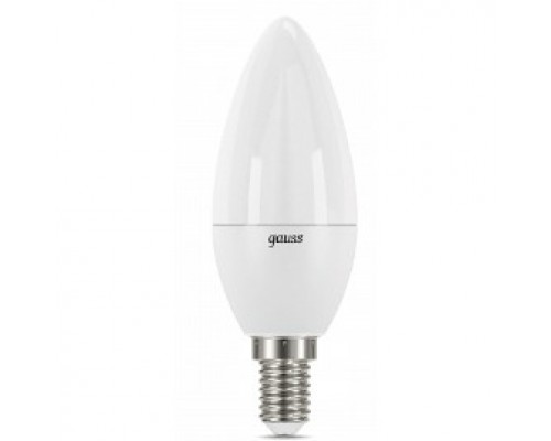 GAUSS 103101107 Светодиодная лампа LED Свеча E14 6.5W 520lm 3000К 1/10/100