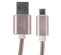Cablexpert Кабель USB 2.0 CC-G-mUSB02Cu-1M AM/microB, серия Gold, длина 1м, золото, блистер